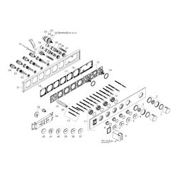 Hansgrohe AXOR ShowerSolutions Thermostatmodul Select 600x90mm, Unterputz für 4 Ver... HANSGROHE-18357820 4059625180440 (Abb. 1)