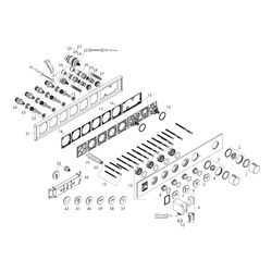 Hansgrohe AXOR ShowerSolutions Thermostatmodul Select 600x90mm, Unterputz für 4 Ver... HANSGROHE-18357950 4059625180396 (Abb. 1)