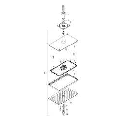 hansgrohe Rainmaker Select Kopfbrause 460mm 1jet 7l/min EcoSmart mit Deckenanschlus... HANSGROHE-24012400 4011097771151 (Abb. 1)