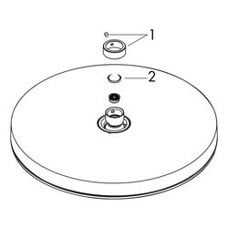 hansgrohe Pulsify S Kopfbrause 260mm 1jet 12,3l/min, Chrom... HANSGROHE-24140000 4059625340073 (Abb. 1)