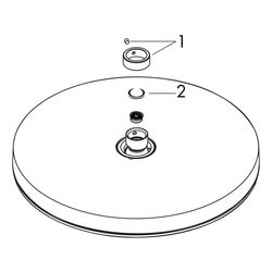 Hansgrohe Pulsify S Kopfbrause 260mm 1jet 12,3l/min, Mattweiß... HANSGROHE-24140700 4059625340080 (Abb. 1)