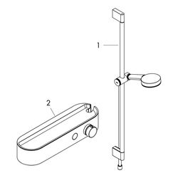 hansgrohe Pulsify Select S Brausesystem 105mm 3jet Relaxation, ShowerTablet 400, Br... HANSGROHE-24270000 4059625368275 (Abb. 1)