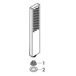 hansgrohe Pulsify E Stabhandbrause 100mm 1jet 5l/min EcoSmart plus, Bronze gebürste... HANSGROHE-24321140 4059625418727 (Abb. 1)