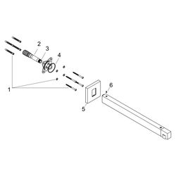Hansgrohe Brausearm E, 390mm, Unterputzmontage, G 1/2", Brushed Bronze... HANSGROHE-24337140 4059625467763 (Abb. 1)