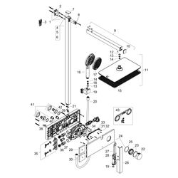 Hansgrohe Raindance Alive Q Showerpipe Duschsystem 210x340mm, 1jet, ShowerSelect Co... HANSGROHE-24580140 4059625568569 (Abb. 1)