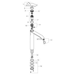 Hansgrohe Raindance Alive S Showerpipe Duschsystem 300mm, 1jet, ShowerSelect Comfor... HANSGROHE-24582700 4059625568415 (Abb. 1)