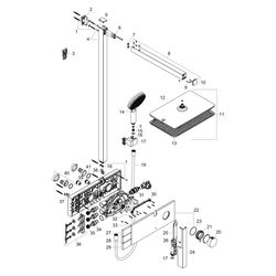 Hansgrohe Raindance Alive Q Showerpipe Duschsystem 210x340mm, 2jet, ShowerSelect Co... HANSGROHE-24590340 4059625568712 (Abb. 1)