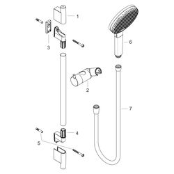 Hansgrohe Raindance Alive Select S Brauseset 125mm, 7,1l/min, 3jet EcoSmart, Brause... HANSGROHE-24602140 4059625562864 (Abb. 1)