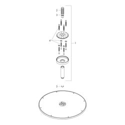 Hansgrohe AXOR ShowerSolutions Kopfbrause 350mm, 24,6l/min, 1jet, Deckenanschluss, ... HANSGROHE-26035820 4059625030127 (Abb. 1)