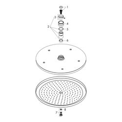 hansgrohe Croma Kopfbrause 280mm 1jet 15,6l/min, Mattweiß... HANSGROHE-26220700 4059625264096 (Abb. 1)