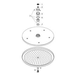 Hansgrohe Croma Kopfbrause 280mm, 8,5l/min, 1jet EcoSmart, Brushed Black Chrome... HANSGROHE-26221340 4059625217030 (Abb. 1)
