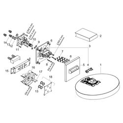 Hansgrohe Rainfinity Kopfbrause 250mm, 9l/min, 3jet EcoSmart, Wandanschluss, Mattsc... HANSGROHE-26233670 4059625603406 (Abb. 1)