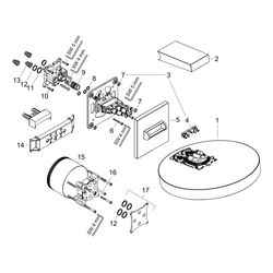 Hansgrohe Rainfinity Kopfbrause 360mm, 28,1l/min, 3jet, Wandanschluss, Brushed Blac... HANSGROHE-26234340 4059625264836 (Abb. 1)