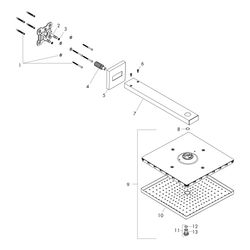 hansgrohe Raindance E Kopfbrause 300mm 1jet 17l/min Gold poliert mit Brausearm 390m... HANSGROHE-26238990 4059625230756 (Abb. 1)