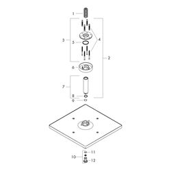 hansgrohe Raindance E Kopfbrause 300mm 1jet 7,4l/min EcoSmart Chrom mit Deckenansch... HANSGROHE-26251000 4011097975665 (Abb. 1)