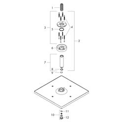 Hansgrohe Raindance E Kopfbrause 300mm, 7,4l/min, 1jet EcoSmart, Deckenanschluss, M... HANSGROHE-26251670 4059625604168 (Abb. 1)