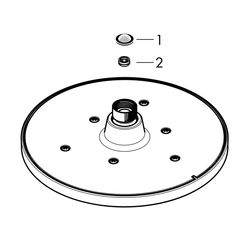 hansgrohe Vernis Blend Kopfbrause 200mm 1jet 6,5l/min EcoSmart, Mattschwarz... HANSGROHE-26277670 4059625339077 (Abb. 1)