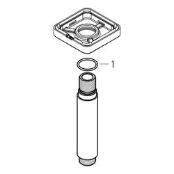hansgrohe Vernis Shape Deckenanschluss 100mm, Chrom... HANSGROHE-26406000 4059625316344 (Abb. 1)