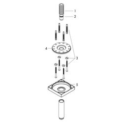 Hansgrohe AXOR ShowerSolutions Deckenanschluss 100mm eckig, DN 15, G 1/2", Mattschw... HANSGROHE-26437670 4059625400395 (Abb. 1)