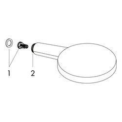 hansgrohe Raindance Select S Handbrause 120mm 3jet 15l/min, Schwarz/Chrom gebürstet... HANSGROHE-26530340 4059625264010 (Abb. 1)