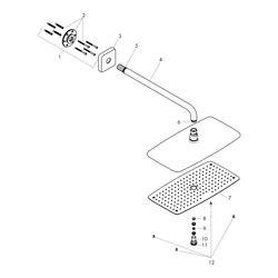 hansgrohe Raindance E Kopfbrause 360mm 1jet 9l/min EcoSmart mit Brausearm 390mm, Ch... HANSGROHE-26605000 4011097754390 (Abb. 1)
