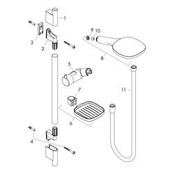 hansgrohe Raindance Select E Brauseset 120mm 3jet EcoSmart Chrom mit Brausestange 6... HANSGROHE-26622000 4011097711799 (Abb. 1)