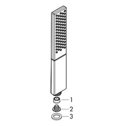 hansgrohe Rainfinity Stabhandbrause 100mm 1jet 9l/min EcoSmart, Chrom... HANSGROHE-26867000 4059625220085 (Abb. 1)