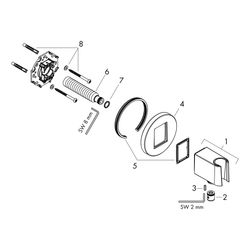hansgrohe FixFit S Wandanschluss mit Brausehalter, Gold poliert... HANSGROHE-26888990 4059625444238 (Abb. 1)