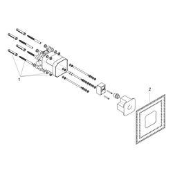 Hansgrohe AXOR Showers/Front Nendo Grundkörper für LampShower 275 1jet, Kopfbrause ... HANSGROHE-26909180 4011097734224 (Abb. 1)