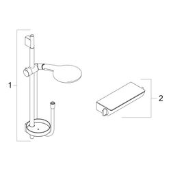 hansgrohe Raindance Select S Brausesystem Aufputz 150 3jet Weiß/Chrom mit Brausesta... HANSGROHE-27037400 4011097691831 (Abb. 1)