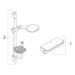 hansgrohe Raindance Select E Brausesystem Aufputz 120mm 14,4l/min 3jet Chrom mit Ec... HANSGROHE-27039000 4011097727950 (Abb. 1)
