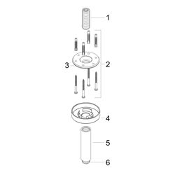 hansgrohe Deckenanschluss S 100mm DN 15 Aufputz, Chrom... HANSGROHE-27393000 4011097769837 (Abb. 1)