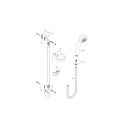 hansgrohe Crometta 85 Brauseset Multi mit Brausestange 900mm 16l/min Chrom... HANSGROHE-27766000 4011097570204 (Abb. 1)