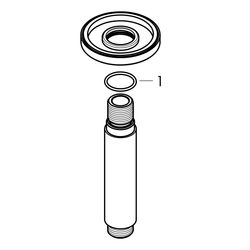 hansgrohe Vernis Blend Deckenanschluss 100mm DN 15, Chrom... HANSGROHE-27804000 4059625316320 (Abb. 1)