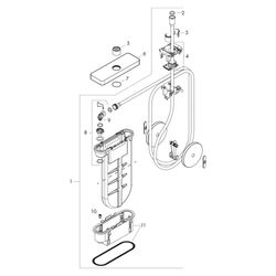 Hansgrohe AXOR sBox Fertigset softsquare, 9,5l/min, DN 15, Polished Black Chrome... HANSGROHE-28017330 4059625574553 (Abb. 1)