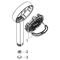 Hansgrohe Activera Select S Handbrause 2jet, 95mm, EcoSmartPlus, Select-Taste, Matt... HANSGROHE-28034670 4059625615560 (Abb. 1)