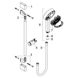 Hansgrohe Activera S Brauseset, EcoSmart, Handbrause, Brausestange 959mm, Mattschwa... HANSGROHE-28042670 4059625603055 (Abb. 1)