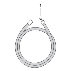 Hansgrohe Isiflex Brauseschlauch 1,25m, Weiß... HANSGROHE-28272450 4011097327099 (Abb. 1)