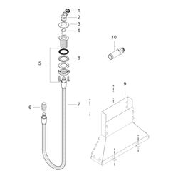 hansgrohe Brausenhalter mit Schlauch 2000mm für Wannenrand, Chrom... HANSGROHE-28307000 4011097280011 (Abb. 1)