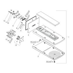 hansgrohe Kopfbrause Raindance Rainfall 180 Air 2jet weiß/chrom... HANSGROHE-28433400 4011097681542 (Abb. 1)