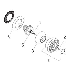 hansgrohe Bodyvette Seitenbrause mit Rubit 1jet, Chrom... HANSGROHE-28466000 4011097192437 (Abb. 1)