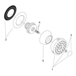 hansgrohe Seitenbrause Bodyvette mit Stop und Rubit 1jet, Chrom... HANSGROHE-28467000 4011097235264 (Abb. 1)