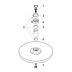 Hansgrohe AXOR Starck Kopfbrause 240mm, 19,8l/min, 1jet, Brushed Nickel... HANSGROHE-28494820 4011097816135 (Abb. 1)