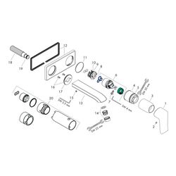 hansgrohe Metris Einhebel-Waschtischmischer Unterputz 5l/min Chrom mit Auslauf 165m... HANSGROHE-31085000 4011097661018 (Abb. 1)