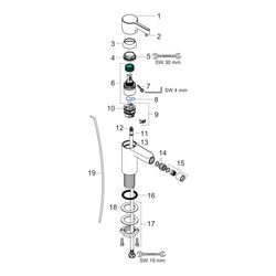 hansgrohe Bidetmischer Metris S chrom... HANSGROHE-31261000 4011097484013 (Abb. 1)