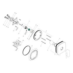 hansgrohe Metris Brausenmischer Unterputz Fertigset eckig, Chrom... HANSGROHE-31456000 4011097748467 (Abb. 1)