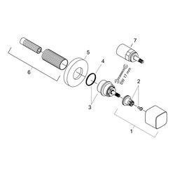 hansgrohe Metris Absperrventil E Unterputz, Chrom... HANSGROHE-31677000 4011097665290 (Abb. 1)