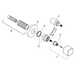 Hansgrohe Metris Absperrventil E Unterputz, Mattschwarz... HANSGROHE-31677670 4059625549926 (Abb. 1)