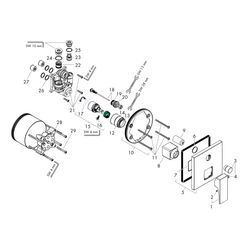 Hansgrohe Metropol Einhebel-Wannenmischer Unterputz 25l/min Mattweiß mit Hebelgriff... HANSGROHE-32546700 4059625231869 (Abb. 1)