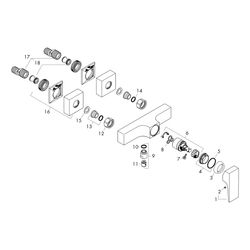 hansgrohe Metropol Einhebel-Brausemischer Aufputz 16l/min mit Hebelgriff, Chrom... HANSGROHE-32560000 4011097812373 (Abb. 1)